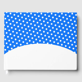 Blå himmel White Polka dots Snowflake Backe Gästböcker