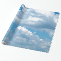 "Blå himmel Wrapping Papper