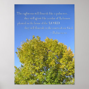 Blå himmelaffisch för Psalm 92 Poster