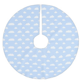 Blå himmelvitmoln - julgrankjol