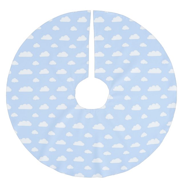 Blå himmelvitmoln - julgrankjol (Framsidan)