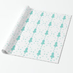 Blå hjärtan runt Alice Wrapping Papper Presentpapper<br><div class="desc">Wonderland</div>