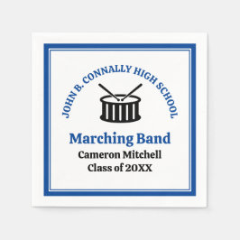 Blå högskoleband-Studentfest Pappersservett