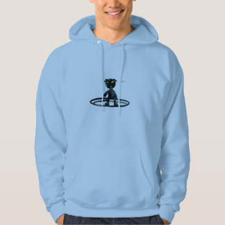 Blå hoodie /katt