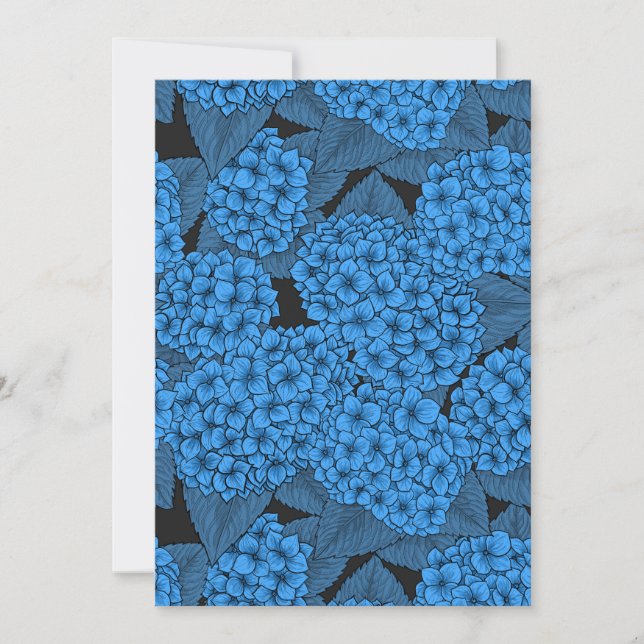 Blå hortensia (Framsida)
