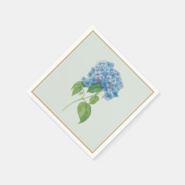 Blå Hortensia Cocktailservetter — Kustdekor Pappersservett