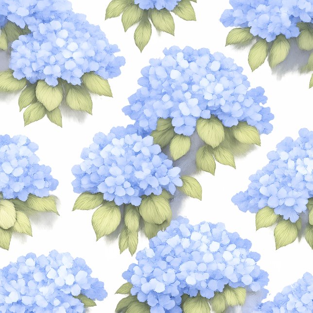 Blå Hortensia Gåvpåse | Ankan Ägg Botanisk (Blue Hydrangea Botanical Gift Bag Pattern — thepapercraftstudio)