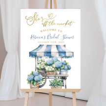 Blå Hortensia Hon är bortskämd bröllopsfest