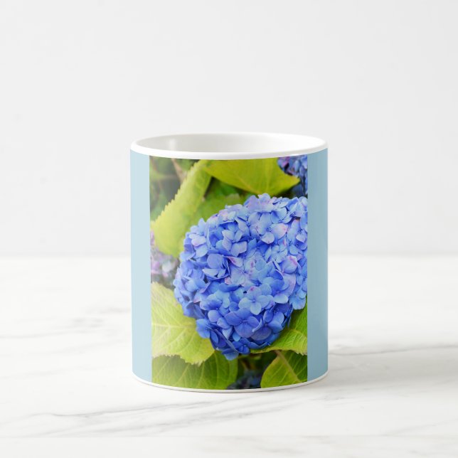 Blå hortensia kaffemugg (Center)
