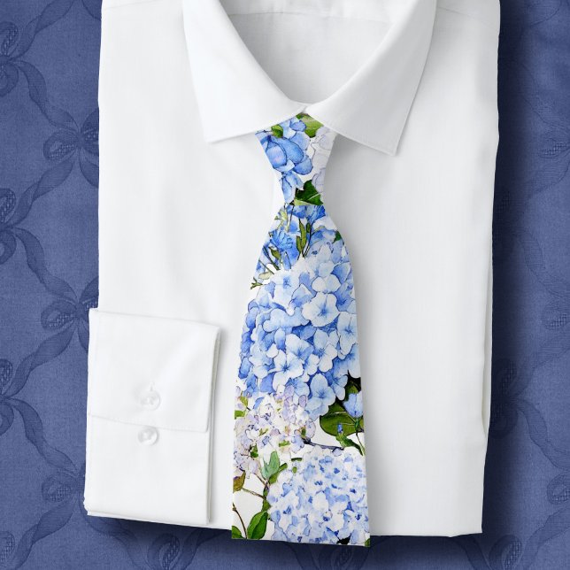Blå hortensia slips (Skapare uppladdad)
