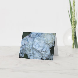 Blå Hortensia Tack Kort