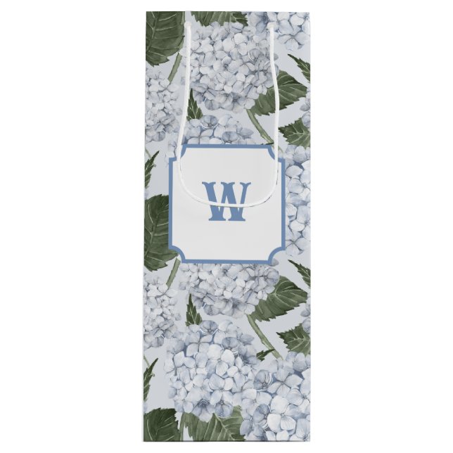 Blå Hortensia Trädgårdsblomma  (Framsidan)