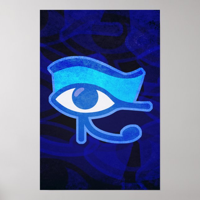 Blå Horus öga Poster (Framsidan)