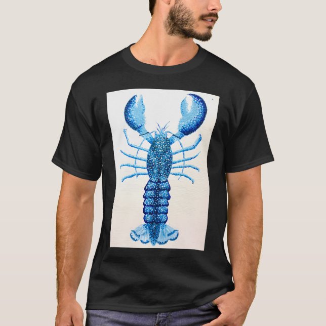 Blå hummer t shirt (Framsida)
