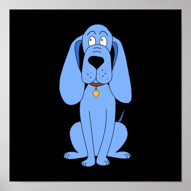 Blå Hund. Hund. Poster (Framsidan)