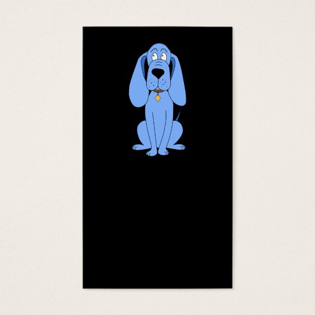 Blå Hund. Hund. Visitkort (Framsidan)