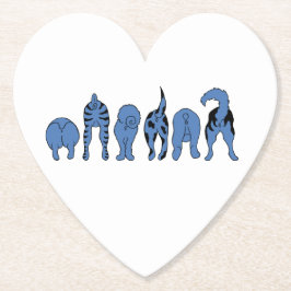 Blå Hund-knapp Underlägg Papper