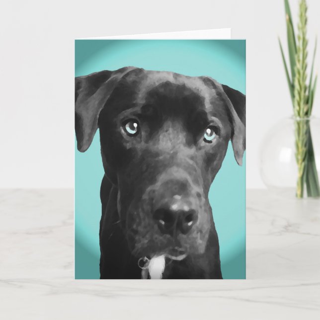 Blå hund kort (Framsida)