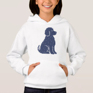 Blå Hund Siluett Minimalistisk Konst T Shirt