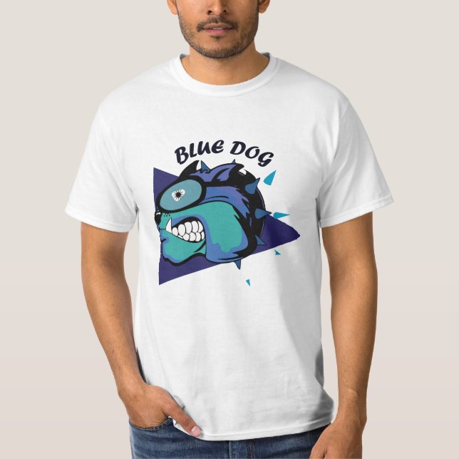 Blå Hund T-shirt (Framsida)