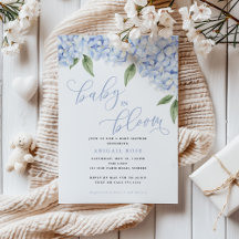 Blå Hydrangea Baby i Knopp Babyfirande