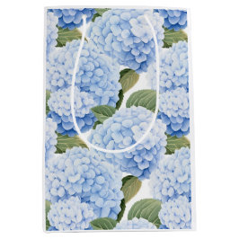 Blå Hydrangea Blommande Trädgårdsgåvpåse