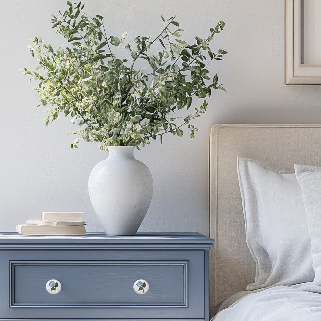 Blå Hydrangea Blommblomma Knopp (Hydrangea drawer knobs)