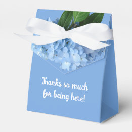 Blå Hydrangea Blommig Bröllop Tacksamhetsgåva Presentaskar