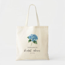 Blå Hydrangea Blommig Bröllopsdusch Välkomstskylt