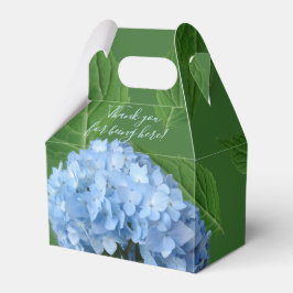 Blå Hydrangea Blommig Bröllopsfest Tack Presentaskar