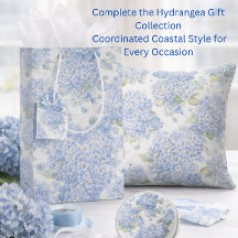 Blå Hydrangea Blommig Presentpåse