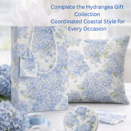Blå Hydrangea Blommig Presentpåse