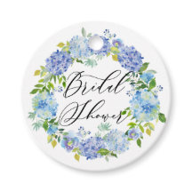 Blå Hydrangea Blomsterkrans Bröllopsfest