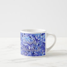 Blå Hydrangea Espressokopp