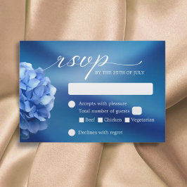 Blå Hydrangea Flower Navy Blue Bröllop OSA