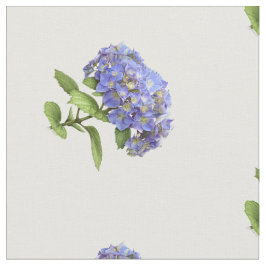 Blå Hydrangea Flower Tyg