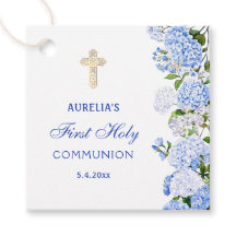 Blå Hydrangea Första Kommunion