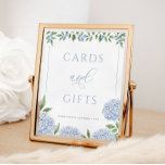 Blå Hydrangea-kort och gåvor från Bröllop Poster<br><div class="desc">Anpassa med hjälp av mallformuläret.</div>