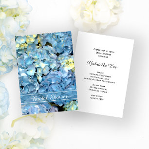 Blå Hydrangea-Möhippa Inbjudningar