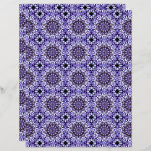 Blå Hydrangea Petals Abstrakt Mönster