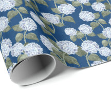 Blå Hydrangea Sommarträdgård Marin Linenstruktur