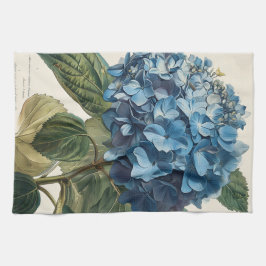 Blå Hydrangea-Vintage Kökshandduk