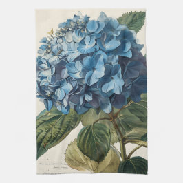 Blå Hydrangea-Vintage Kökshandduk