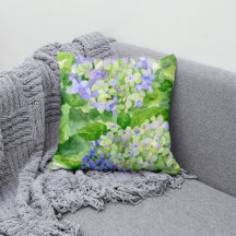 Blå Hydrangea Watercolor