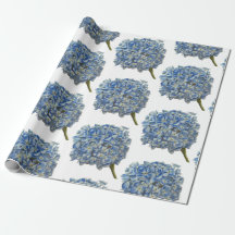 Blå Hydrangea Wrapping Papper