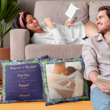 Blå Hydrangeas Bröllopsjubileum Anpassad Foto