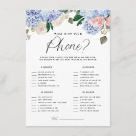 Blå Hydrangeas - vad finns på ditt Mobila spelkort Tilläggskort