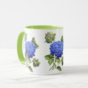 Blå Hydrangeus Mugg
