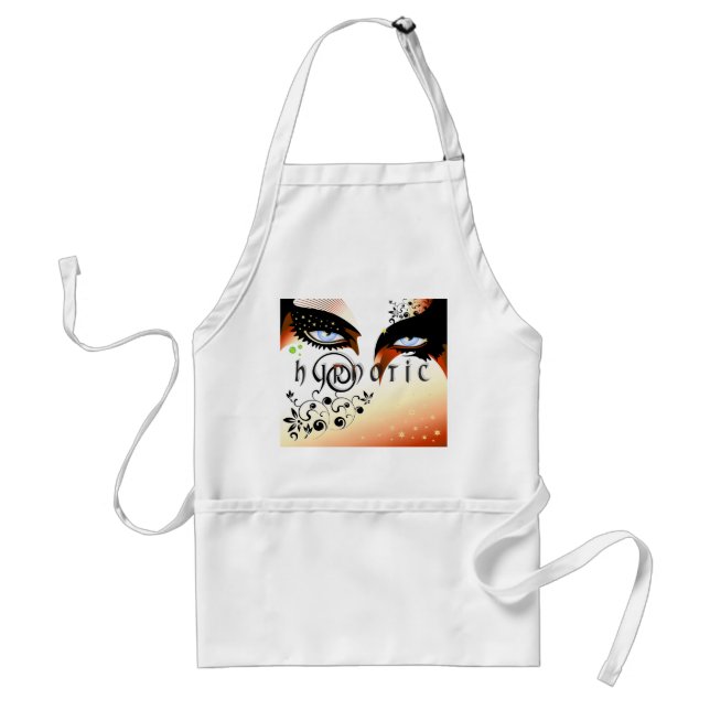 Blå hypnotisk Öga Förkläde (Framsidan)