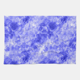 Blå idisslad Struktur Kökshandduk